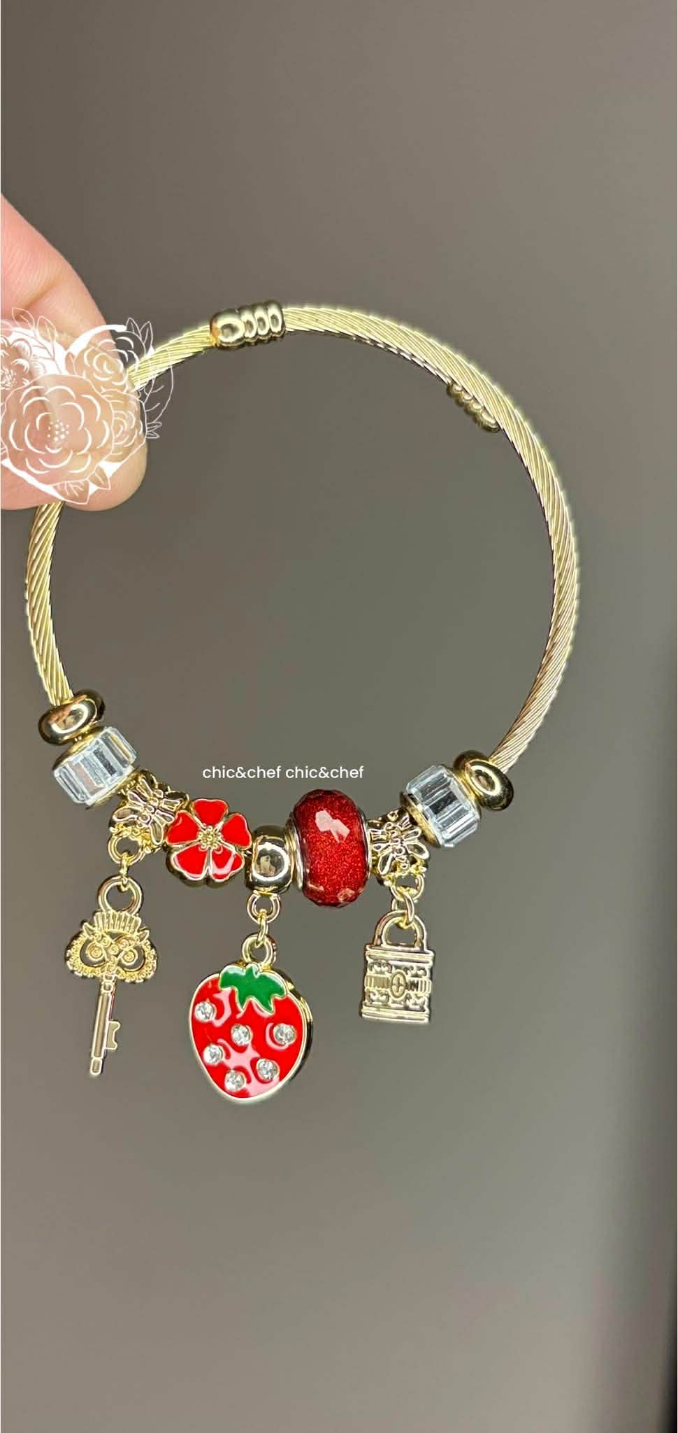 Women's Accessories - Bangle with Charms