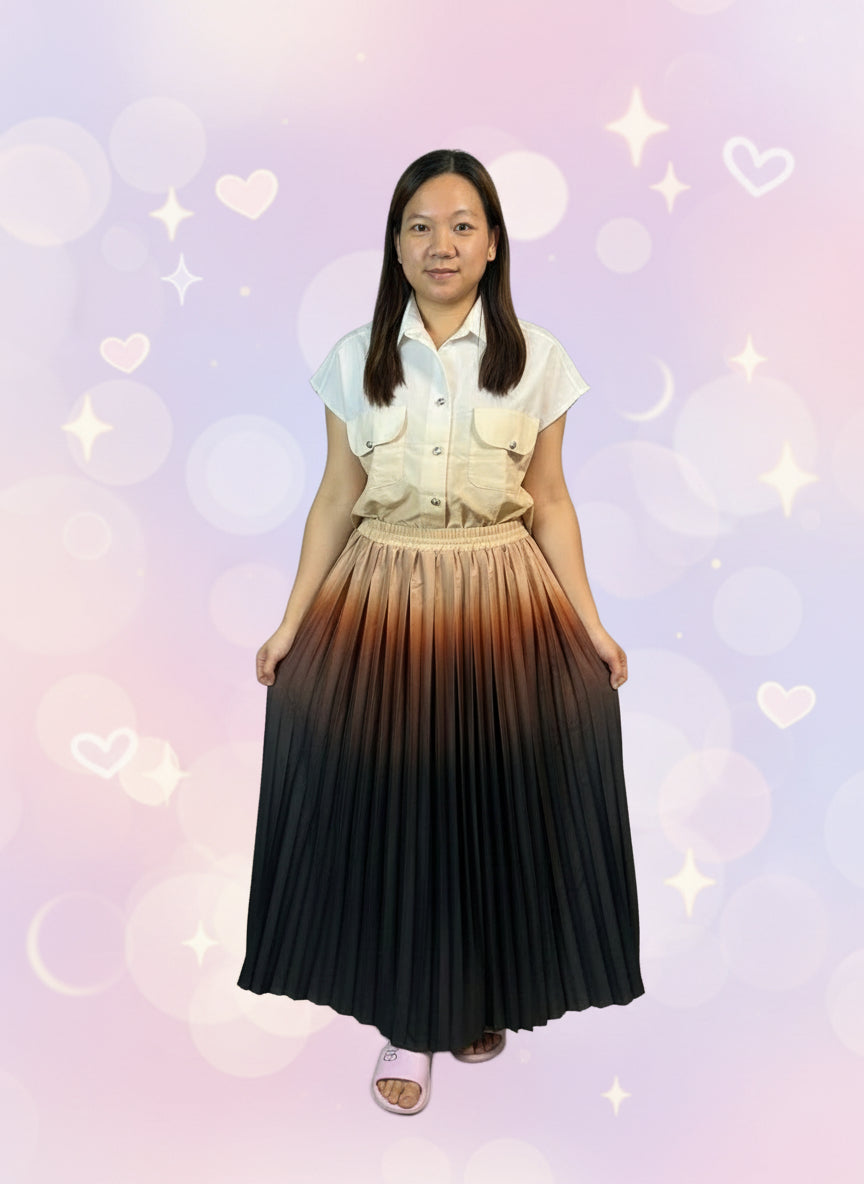 Long Skirt Coords - Gradient Colour