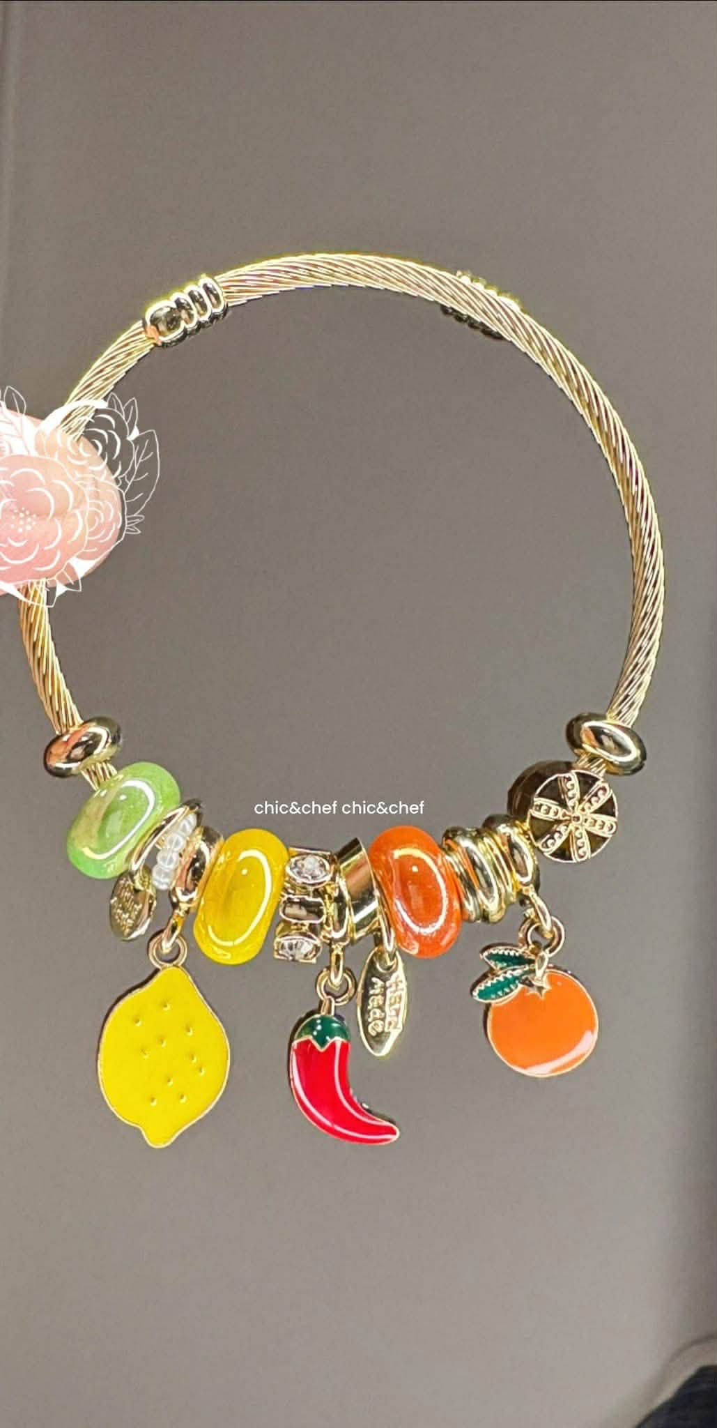 Women's Accessories - Bangle with Charms