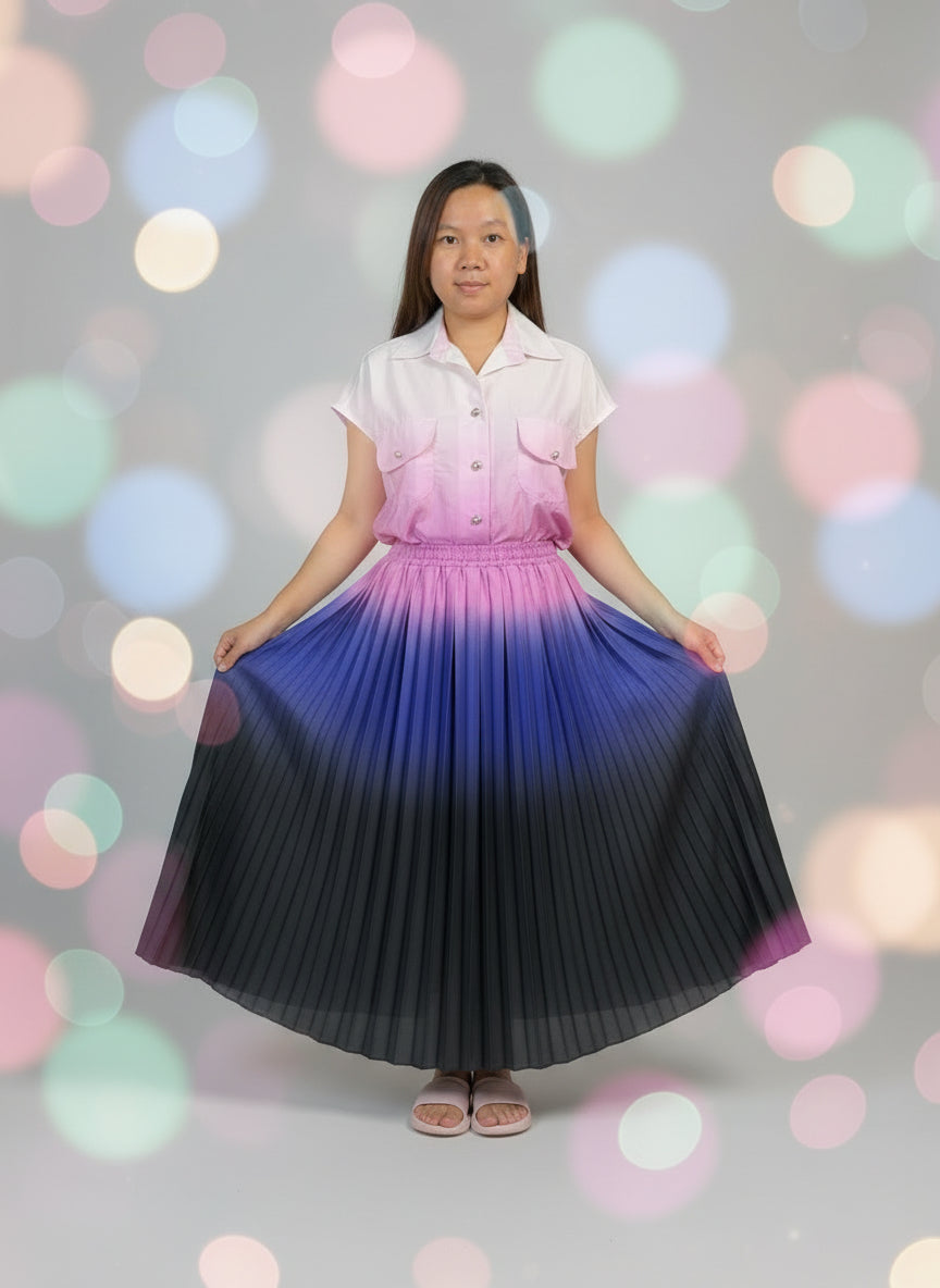 Long Skirt Coords  - Gradient Colour