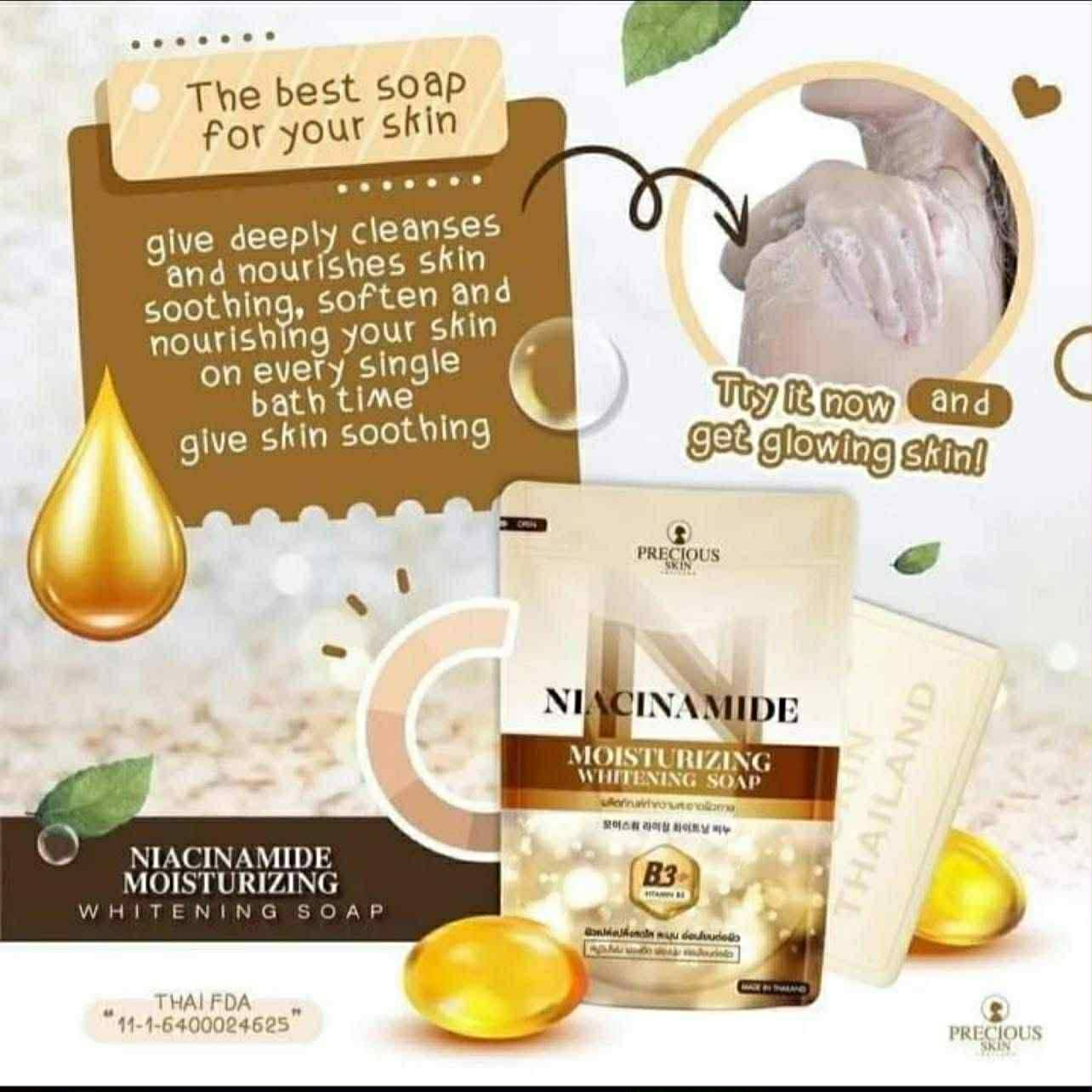 Niacinamide Moisturizing Whitening Soap 80g