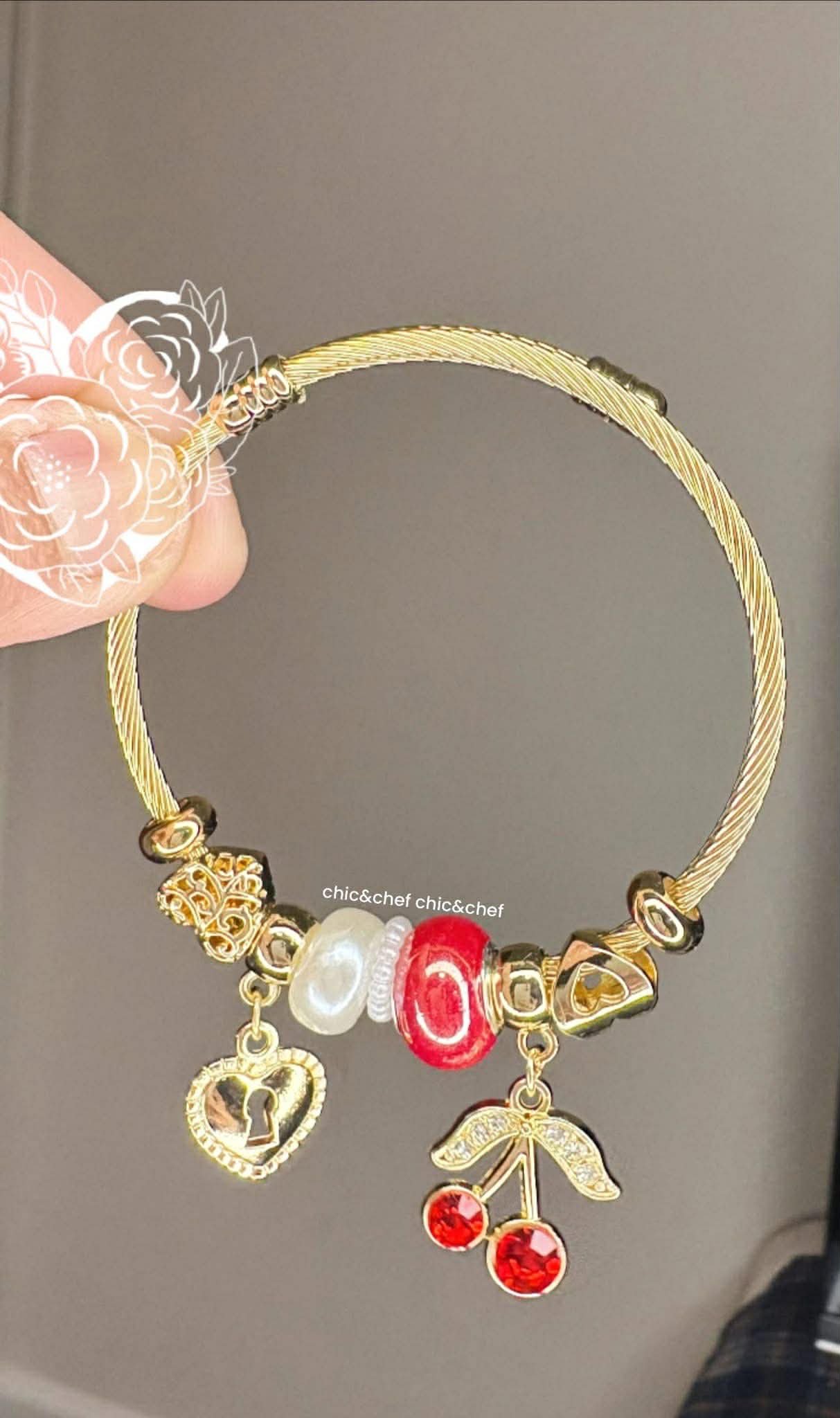 Women's Accessories - Bangle with Charms