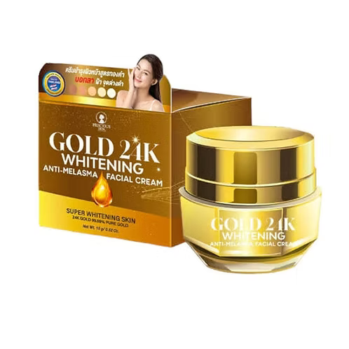 Precious Skin Gold 24k Whitening Anti-Melasma Facial Cream 15g