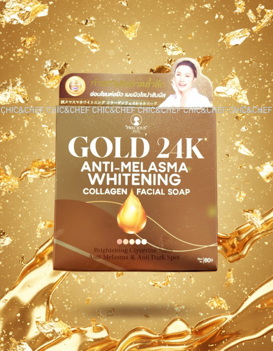 Gold 24k Anti Melasma Whitening Collagen Facial Soap 60g