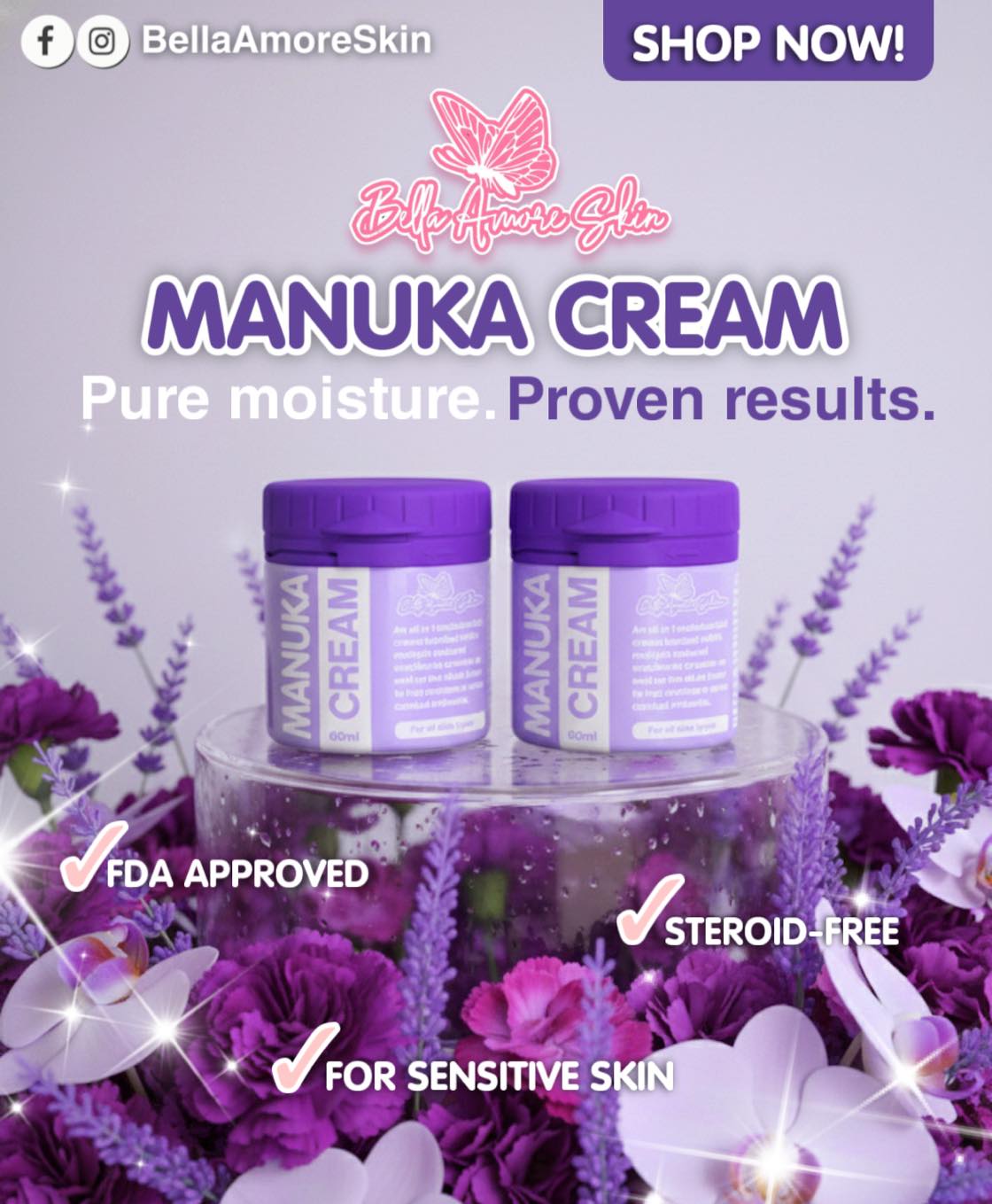BELLA AMORE SKIN Manuka Cream 60ml