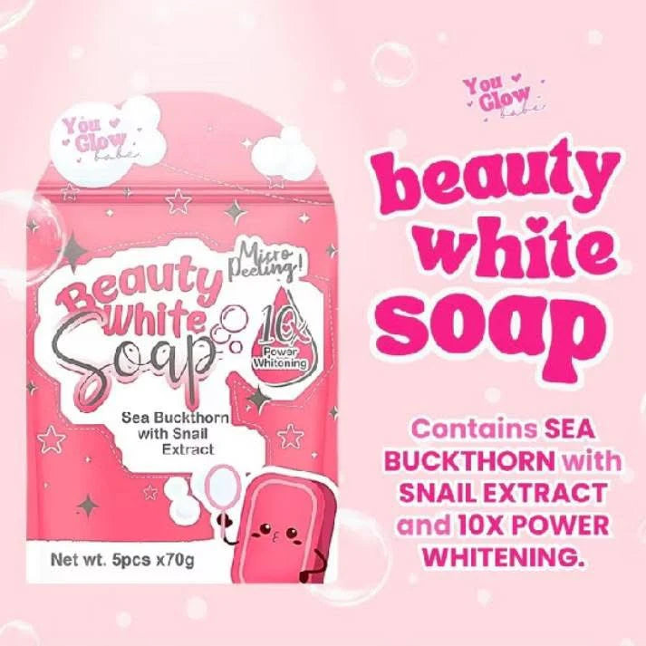 YOU GLOW BABE Beauty White Soap ( Net wt. 5pcs x 70g)